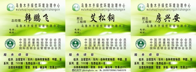 環(huán)境治理名片